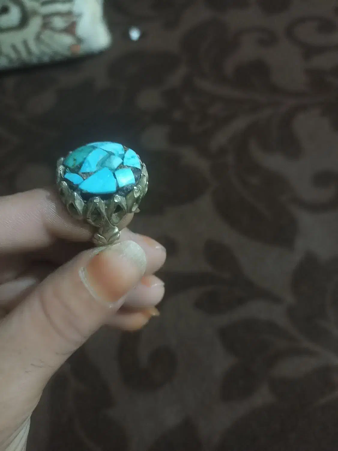 انگشتر نقره نگین خاص|جواهرات|گنبد کاووس, |دیوار