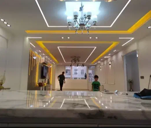 کناف سقف کاغذب.  لاین نوری دیوار پوششی. و|خدمات پیشه و مهارت|فردیس, فردیس|دیوار