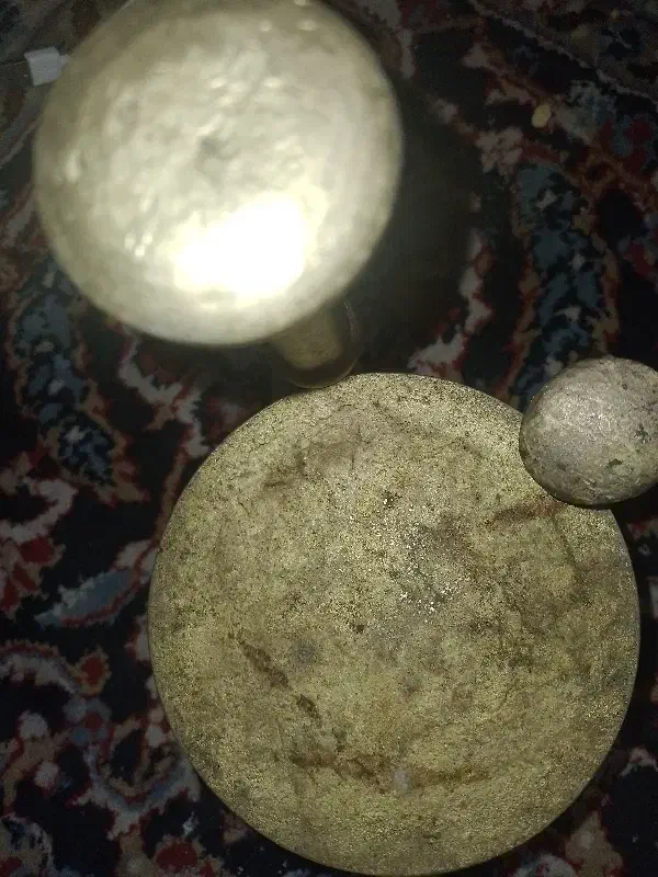 هاونگ حکاکی شده زمان پهلوی|کلکسیون اشیاء عتیقه|بندر انزلی, معلم|دیوار