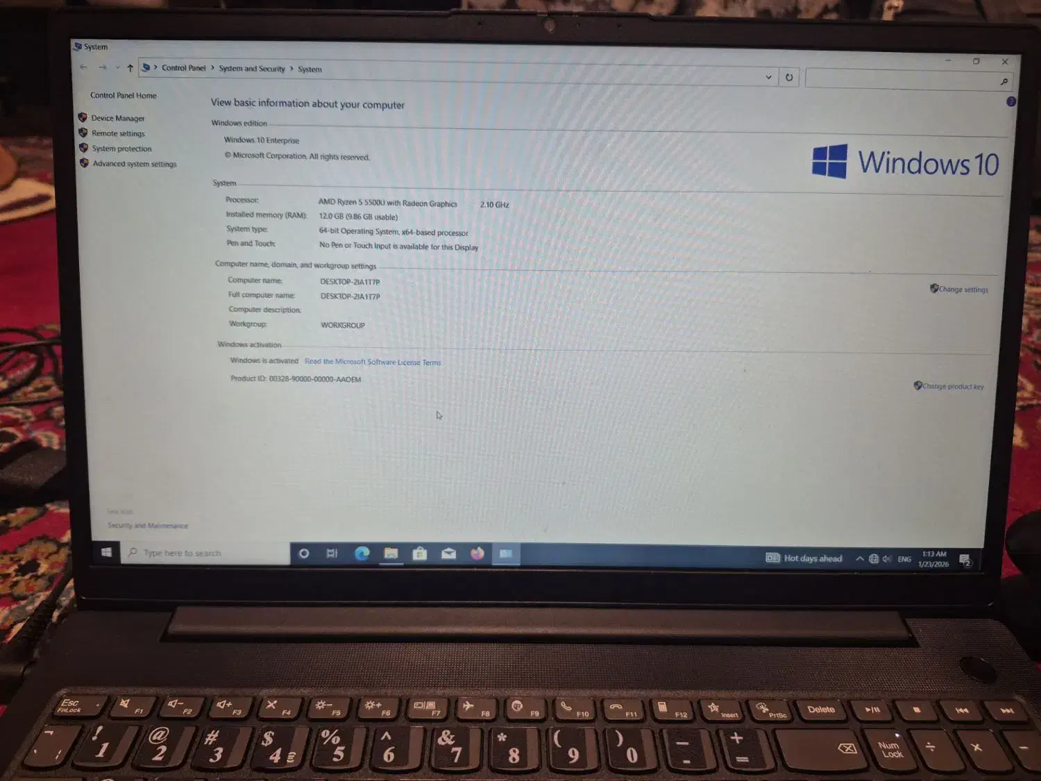 لب تاب لنوو rayzen 5|رایانه همراه|مشهد, رده|دیوار