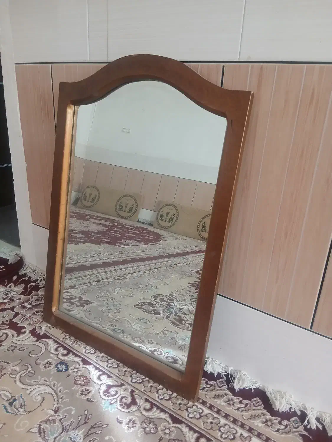 اینه با قاب چوب و قاب آهو|آینه|دورود, |دیوار