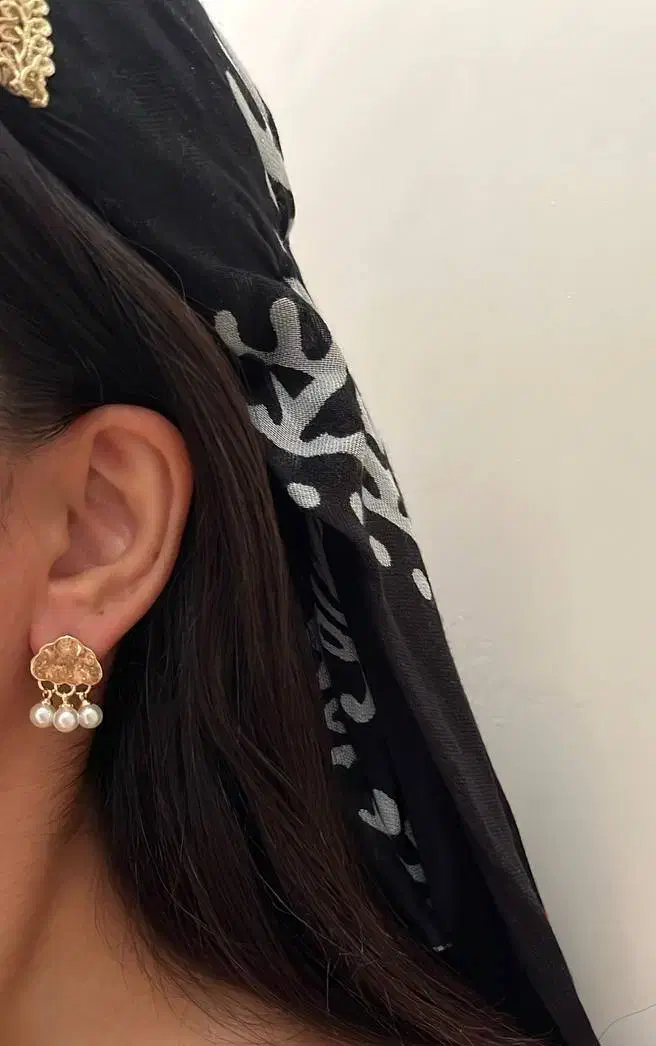 گوشواره استیل آبکاری شده طرح ابر|بدلیجات|تنکابن, |دیوار