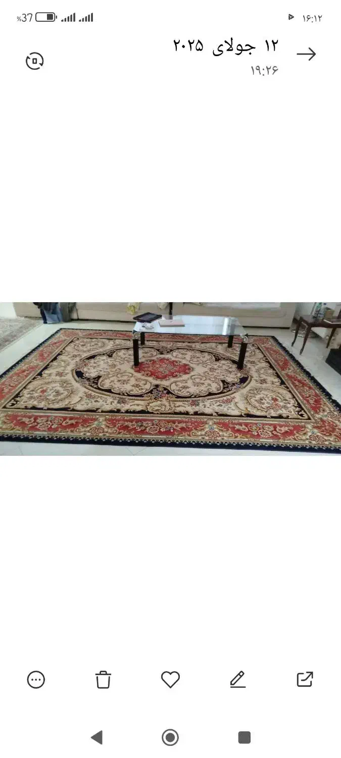 فرش ستاره کویر یزد دو عدد 6متری 1 عدد 9متری|فرش|کرمانشاه, |دیوار