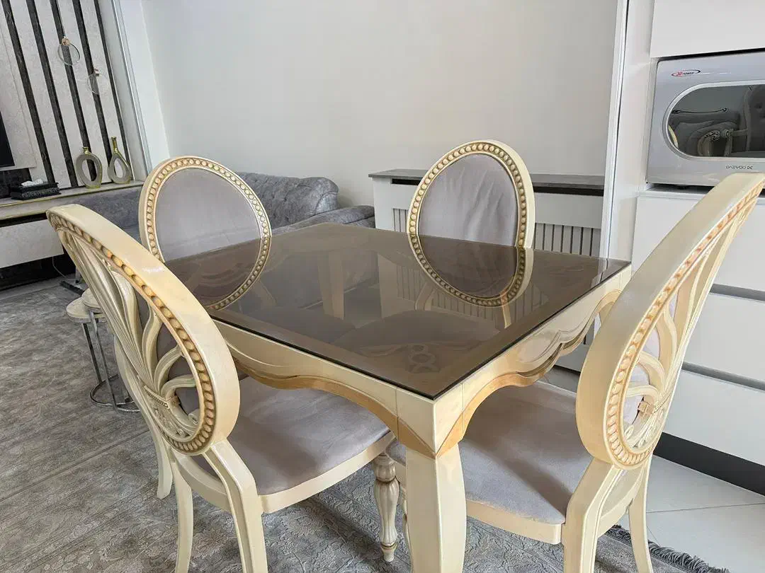 میز ناهار خوری ۴نفره شرکتی پلیمری|میز و صندلی غذاخوری|تهران, والفجر (افسریه)|دیوار