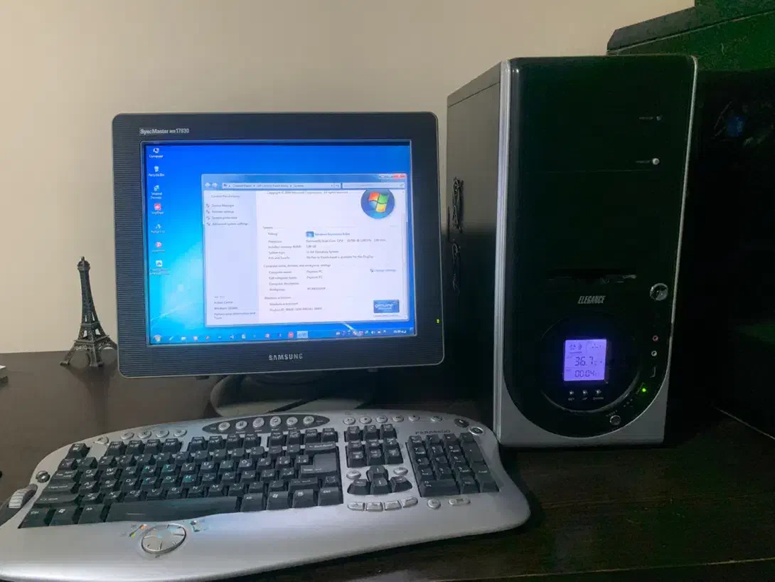 کامپیوتر کیس و کامپیوتر و کیبورد|رایانه رومیزی|چهارباغ, |دیوار