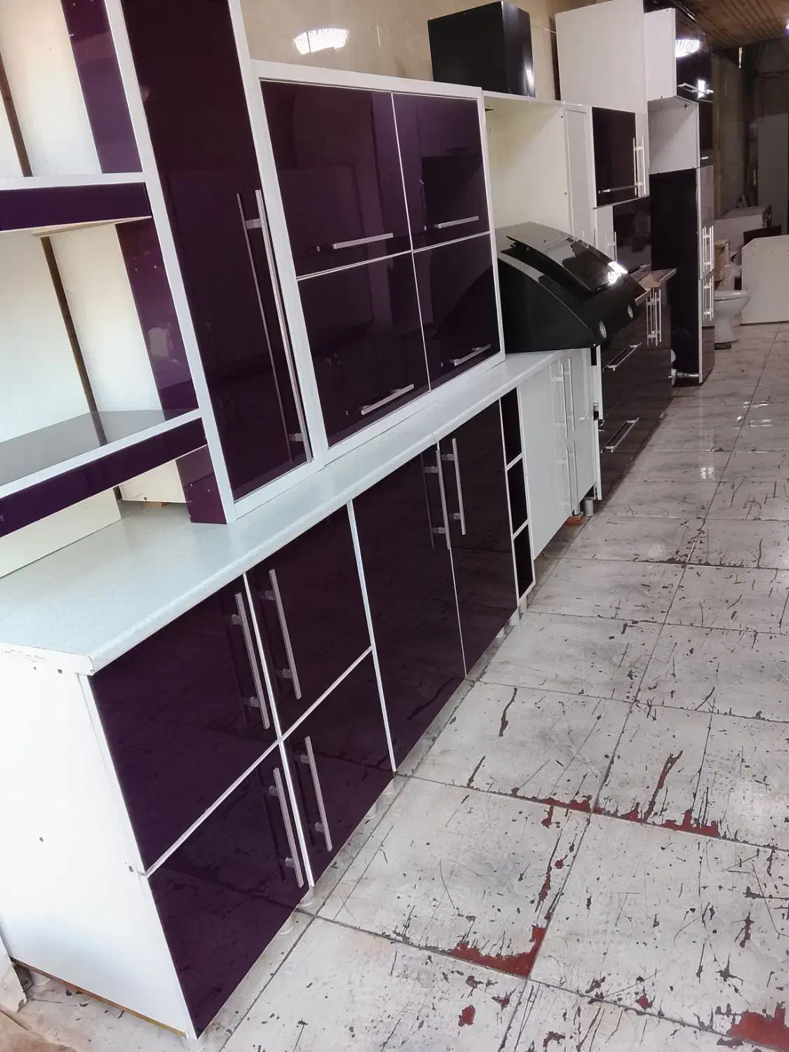 کابینت هایگلاس دورنگ شش متری درحد|مصالح و تجهیزات ساختمان|سیرجان, |دیوار