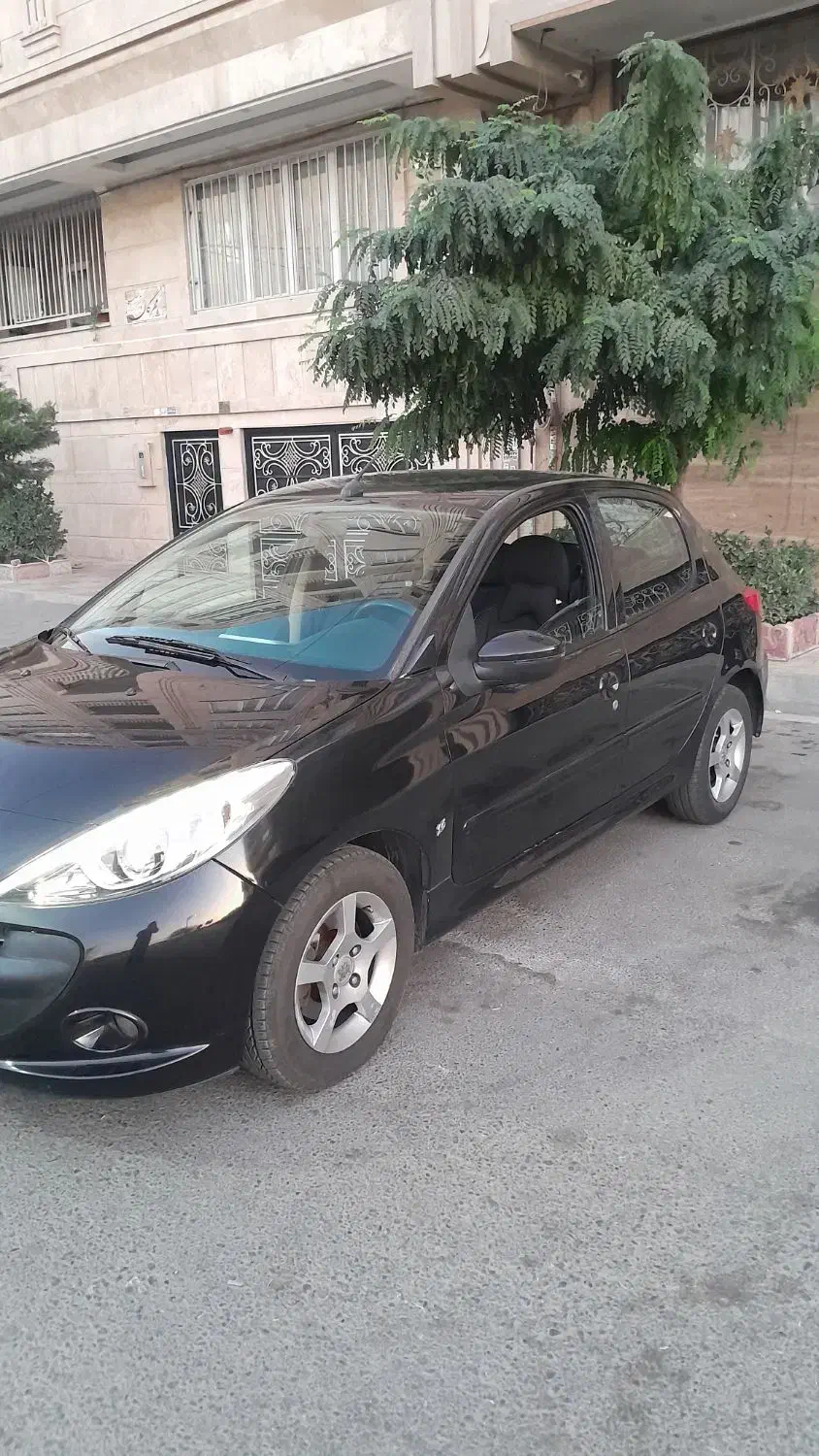 ۲۰۷ مشکی ۹۶ سقف فلز فول|خودرو سواری و وانت|کرج, گلشهر|دیوار