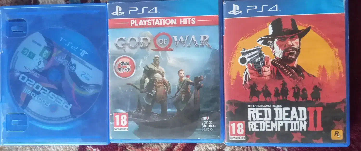دیسک بازی  red dead2 وgod of war و pes 2020|کنسول، بازی ویدئویی و آنلاین|لاهیجان, کوی زمانی|دیوار