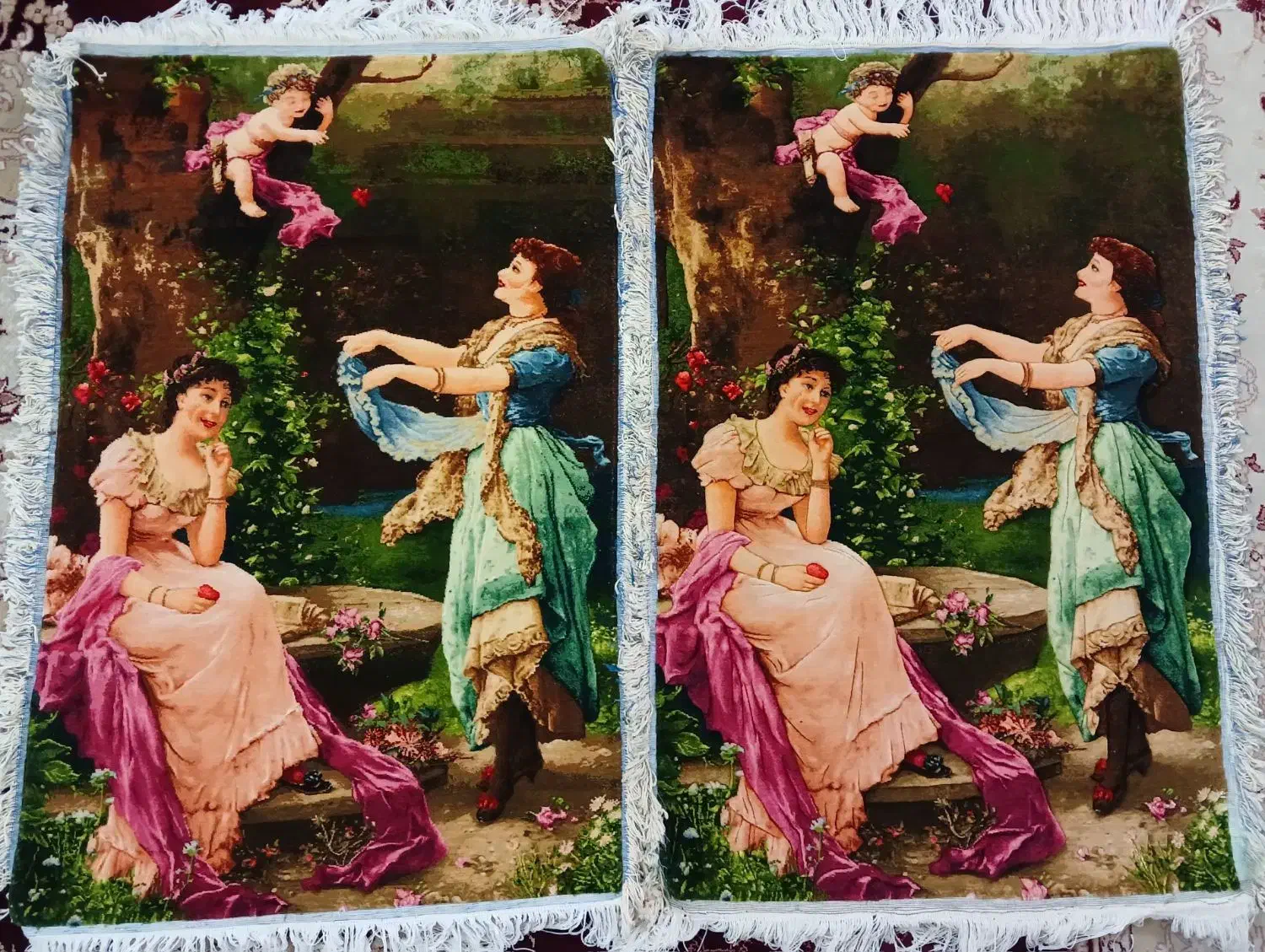 تابلو فرش دستباف|تابلو فرش|اصفهان, دوطفلان|دیوار