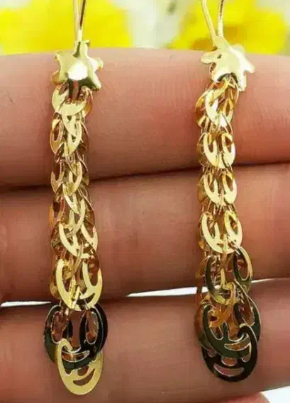 زنجیر گوشواره دستبند ست سرویس طلا هدیه روز مادر زن|جواهرات|همدان, |دیوار