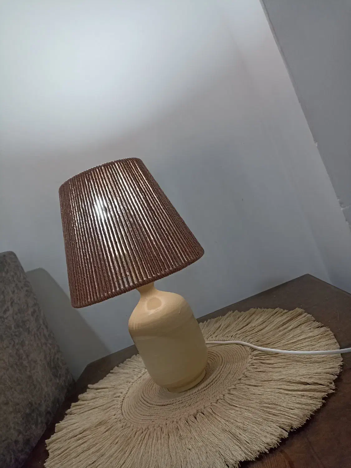 آباژور مکرومه|چراغ خواب و آباژور|لاهیجان, کوی خزر|دیوار