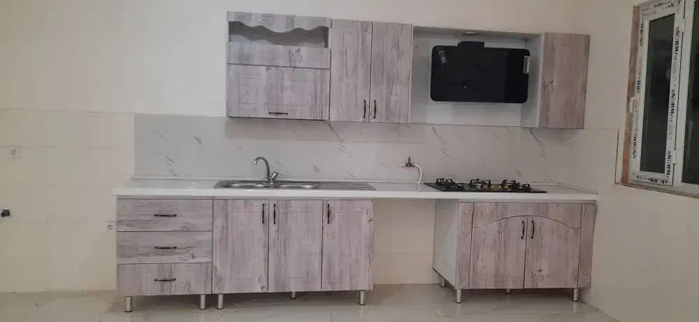 کابینت آماده نو با هود‌ و سینک|جاکفشی، کمد، دراور|رشت, پیرکلاچای|دیوار