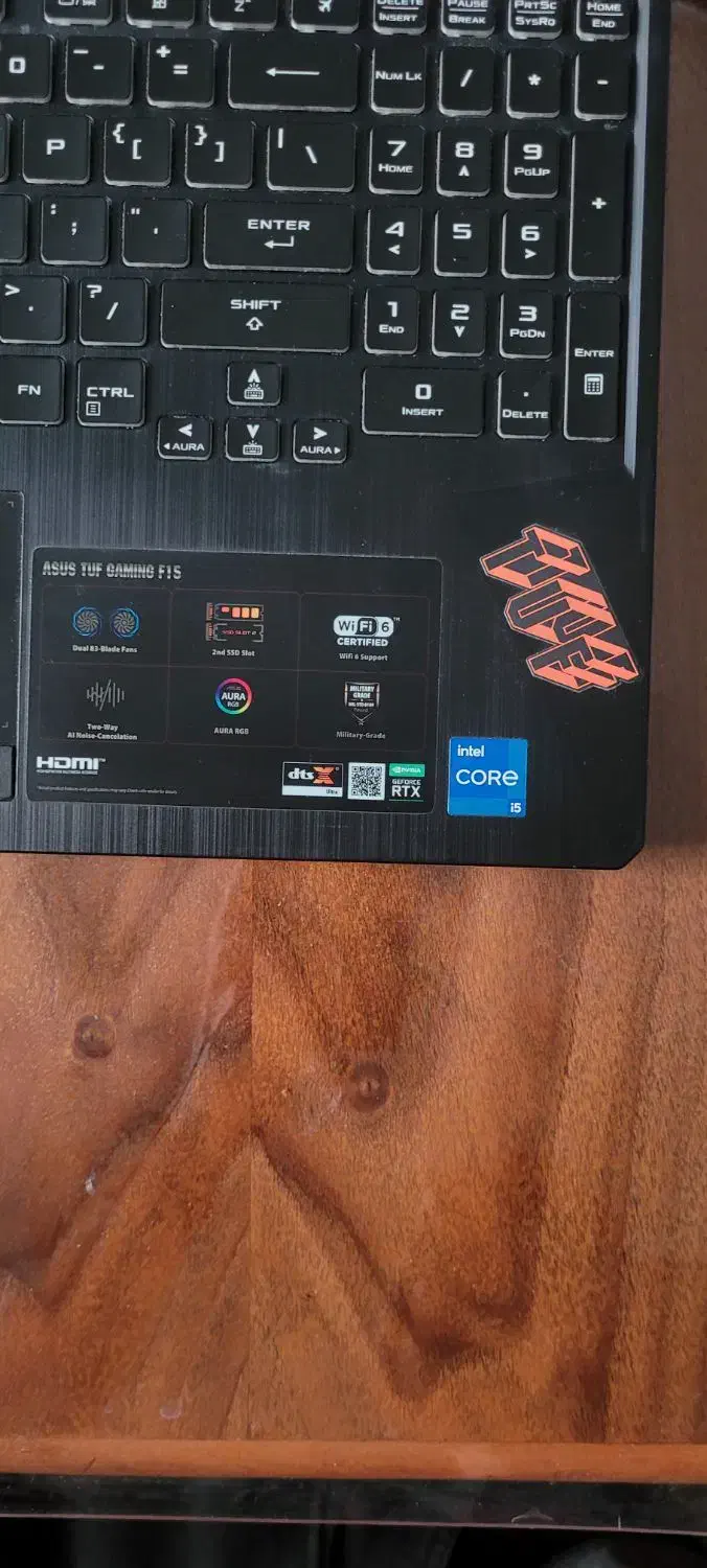 لپ تاپ حرفه ای ASUS TUF FX506HC|رایانه همراه|مشهد, دریادل|دیوار