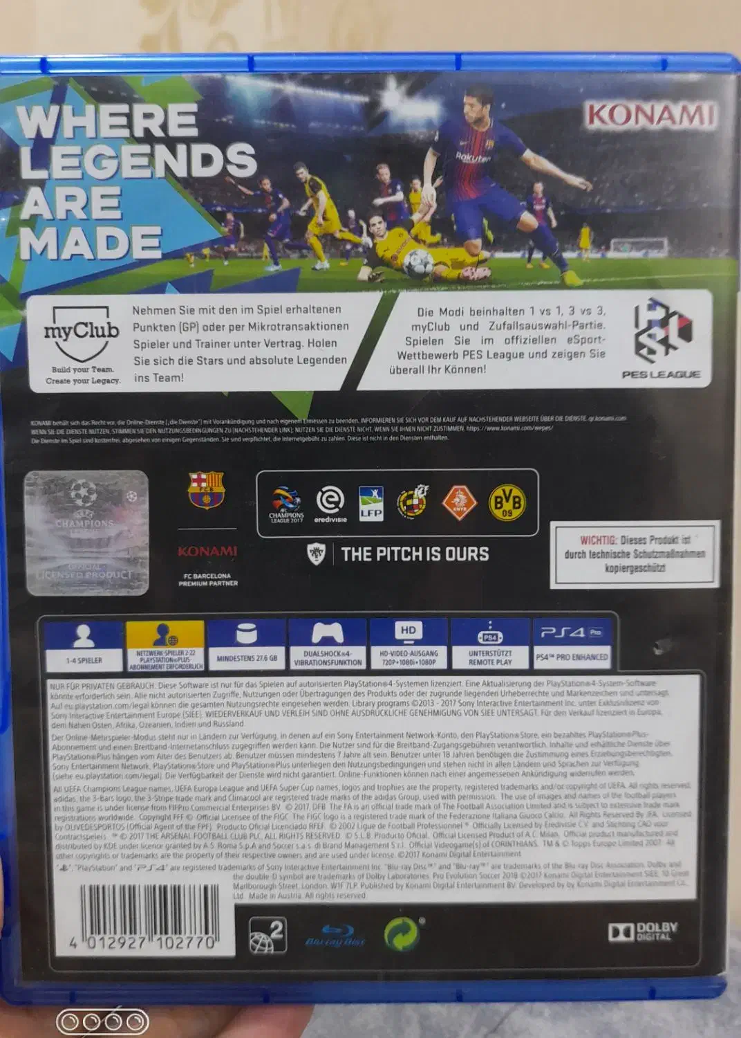 دیسک بازی پیس 2018 برای ps4|کنسول، بازی ویدئویی و آنلاین|اهواز, شهرک دانشگاه|دیوار