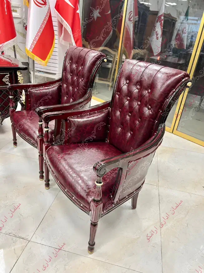 سوفا رویال اداری گلدار مبلمان سبک کلاسیک ماهگونیر|مبلمان اداری|تهران, یافت آباد جنوبی|دیوار