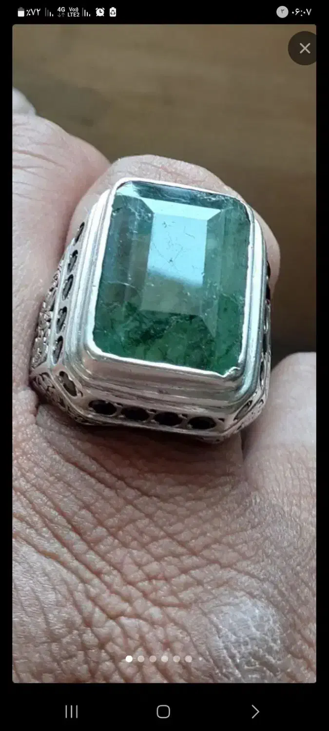 انگشتر زمرد سنگین|جواهرات|تهران, هلال احمر|دیوار