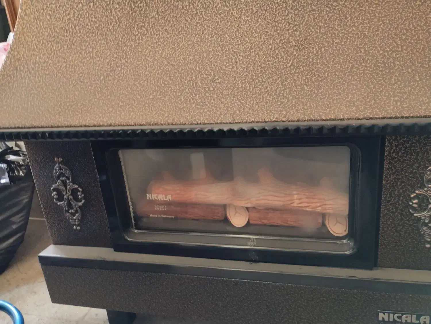 بخاری گازی مدل شومینه|بخاری، هیتر، شومینه|اهر, |دیوار