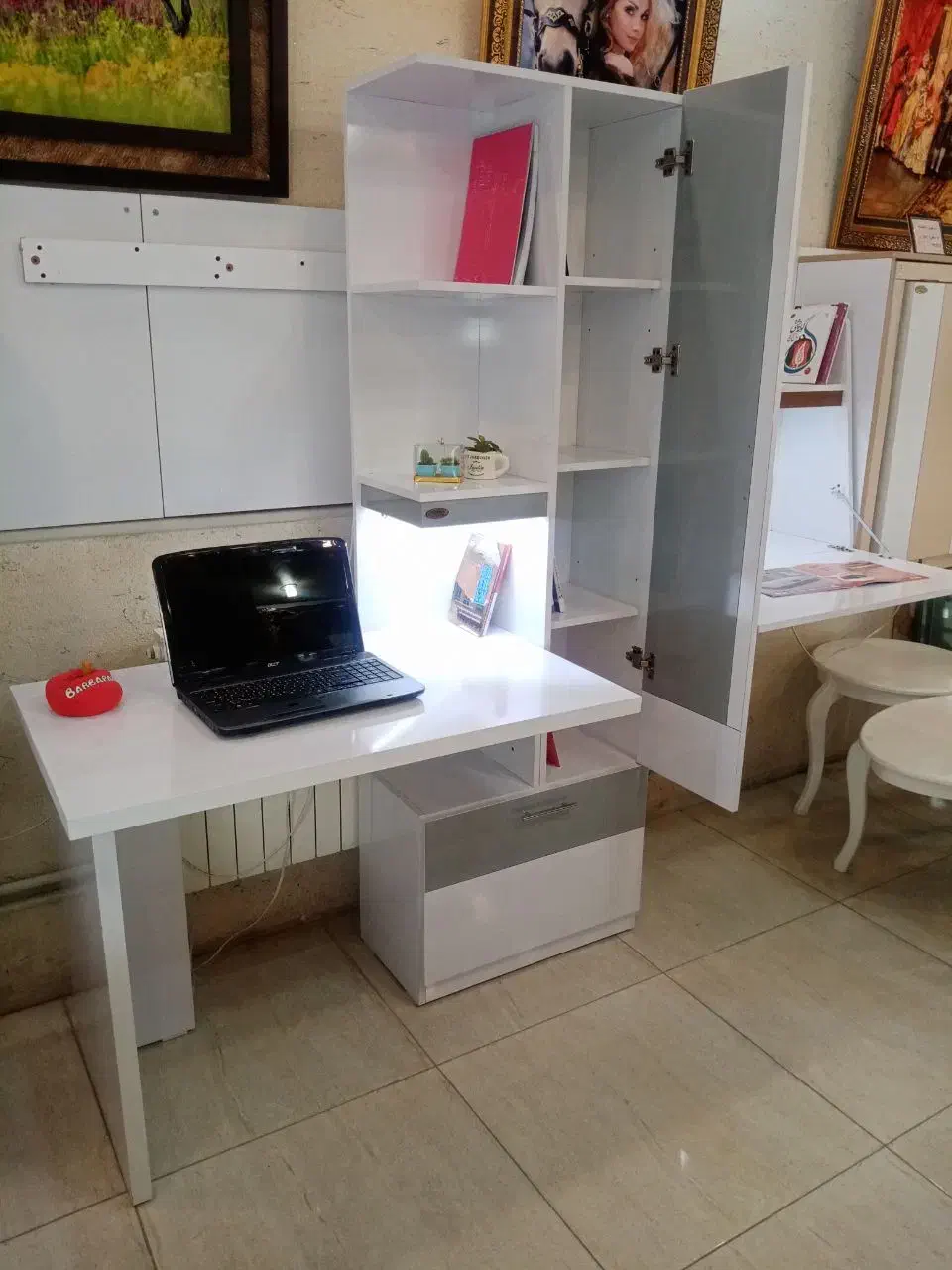 میز تحریرتحریرمیز کامپیوتر مینیمال ماندگارشهر سهند|میز تحریر و کامپیوتر|سهند, |دیوار