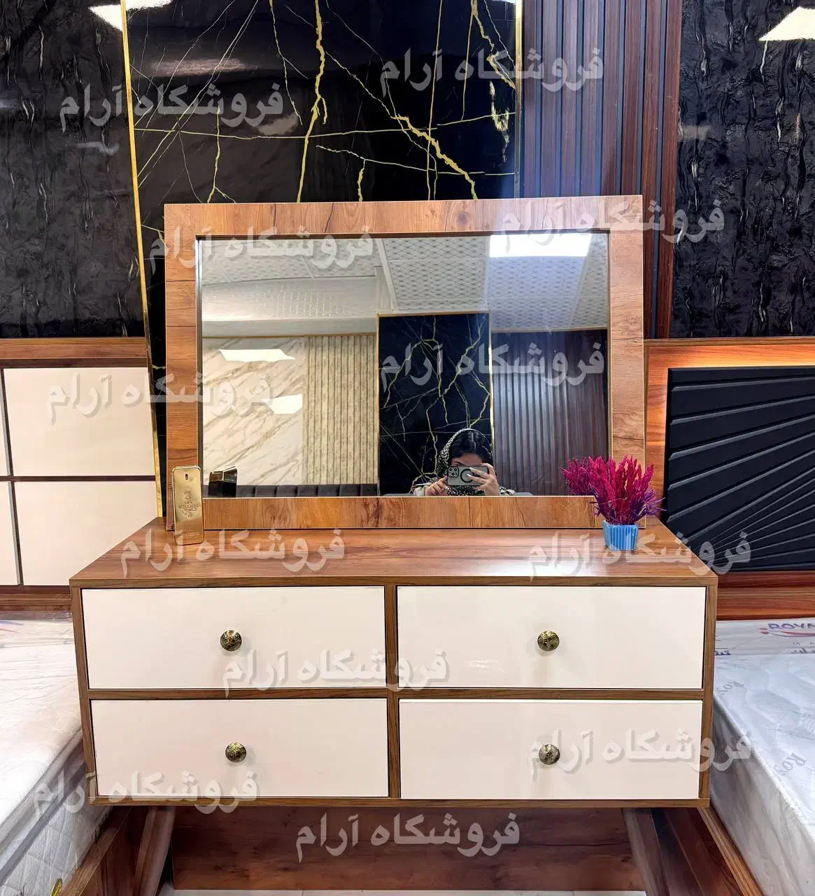 سرویس خواب هایگلاس نگار|تخت و سرویس خواب|کرج, شهرک بنفشه|دیوار