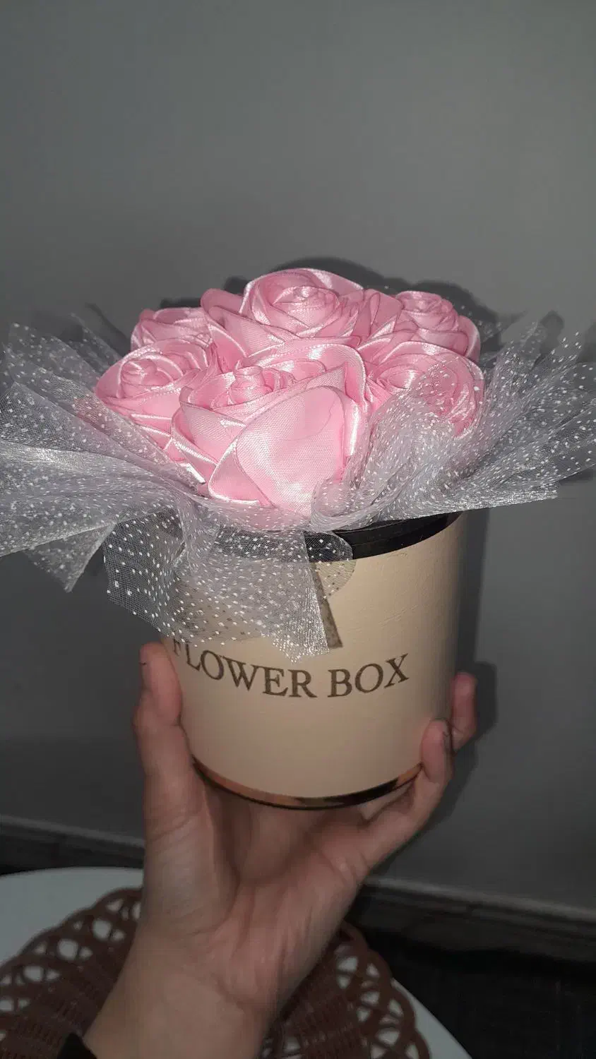 گل رز جاودان(روبان)|گل مصنوعی|رودبنه, |دیوار