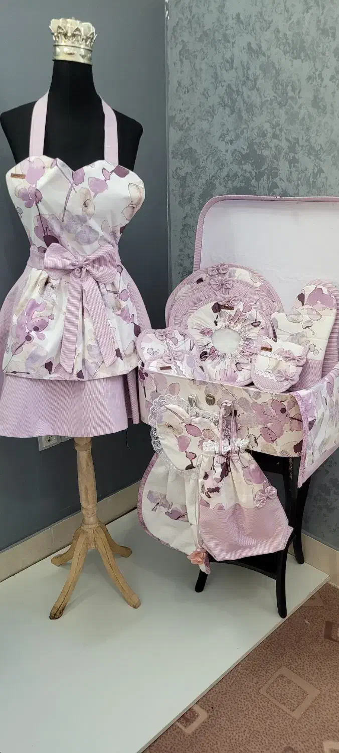 سرویس آشپزخانه عروس|سفره، حوله، دستمال آشپزخانه|خمینیشهر, |دیوار