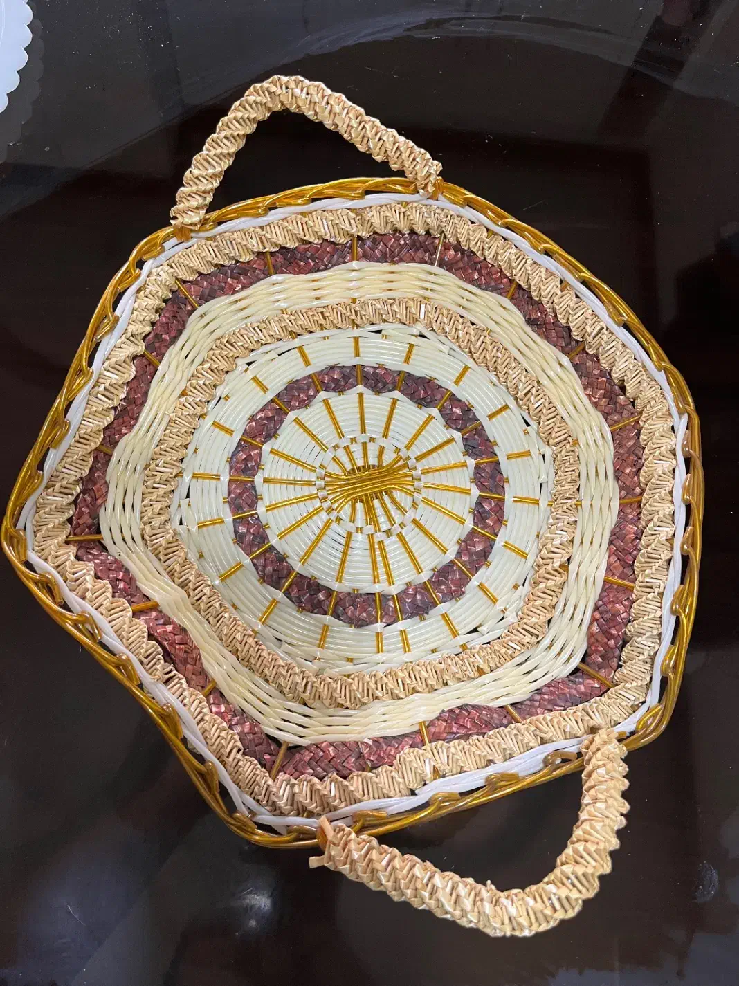 سبد حصیری|صنایع دستی و سایر لوازم تزئینی|اصفهان, پوریای ولی|دیوار