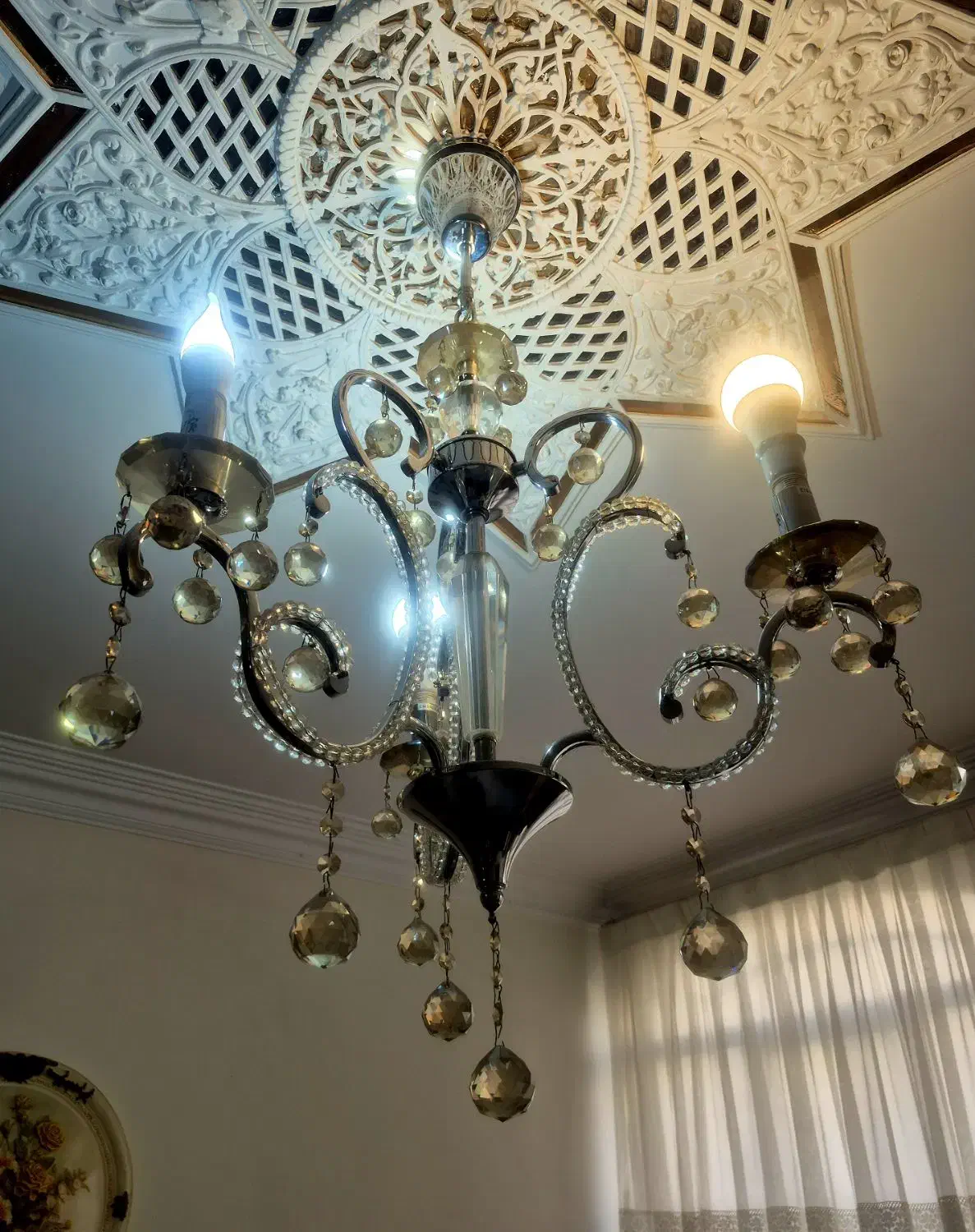 لوستر کریستال|لوستر و چراغ آویز|تهران, جنت‌آباد شمالی|دیوار