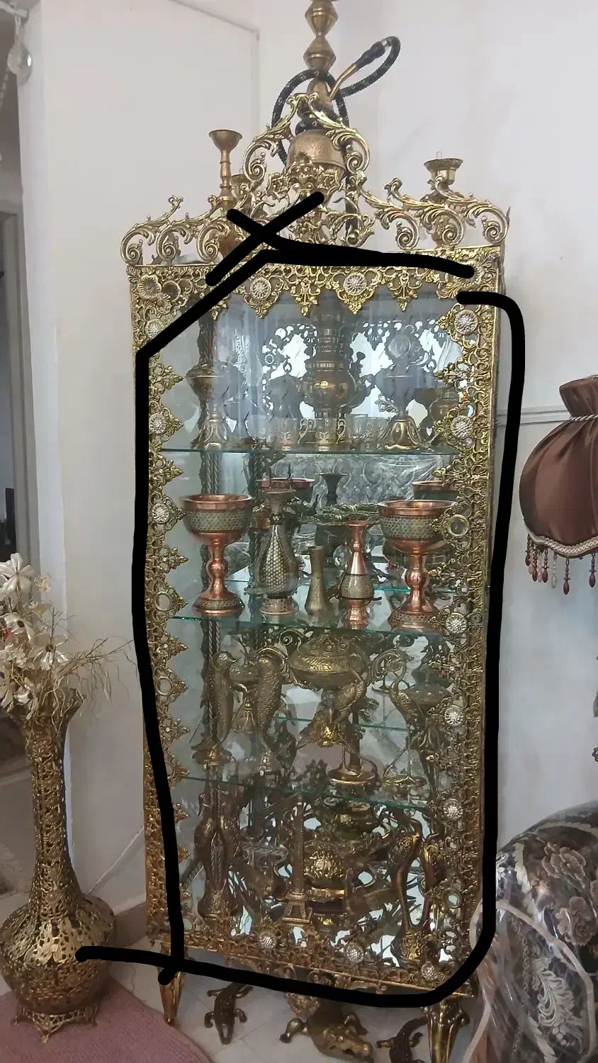 وسایل برنز برنجی  شیک سیقلی باارزش دکوری اصل|صنایع دستی و سایر لوازم تزئینی|قم, پردیسان|دیوار
