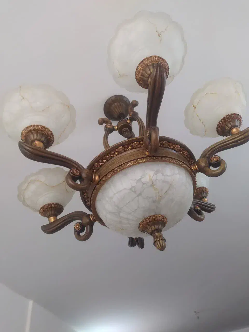 یه جفت لوستر چوبی خارجی ایتالیایی|لوستر و چراغ آویز|ری, دولتآباد|دیوار