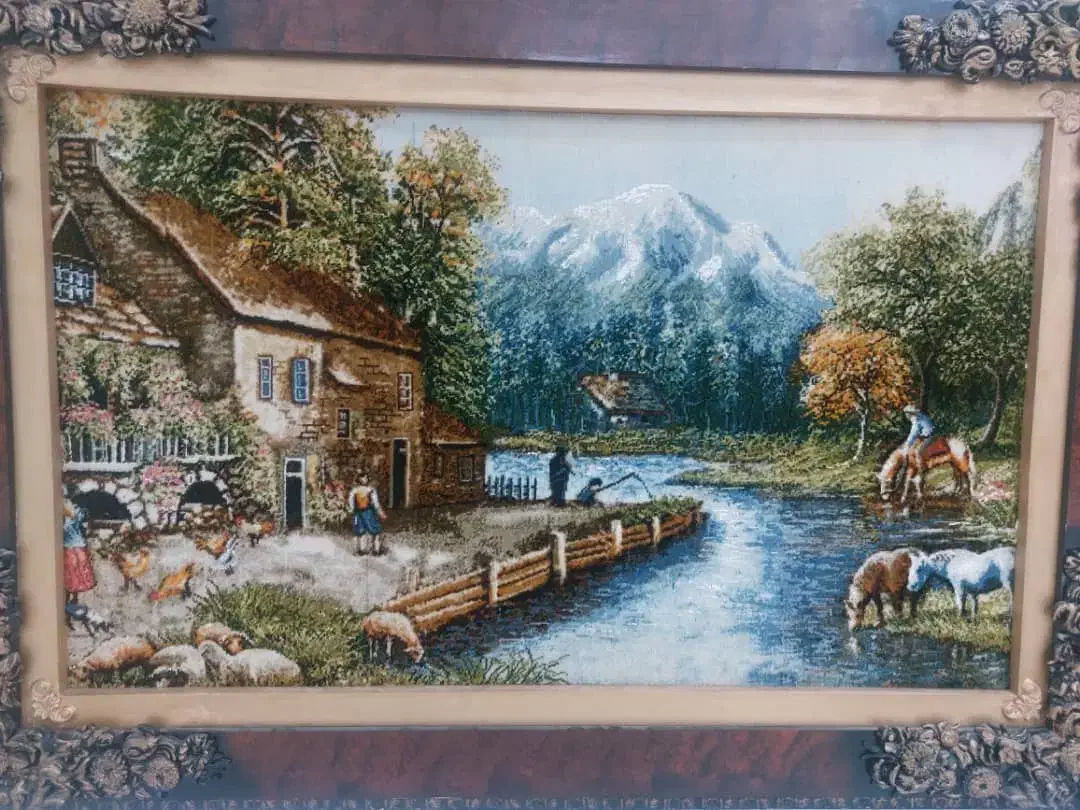 یک تابلو فرش دست بافت|تابلو فرش|محمدشهر, سیدآباد|دیوار