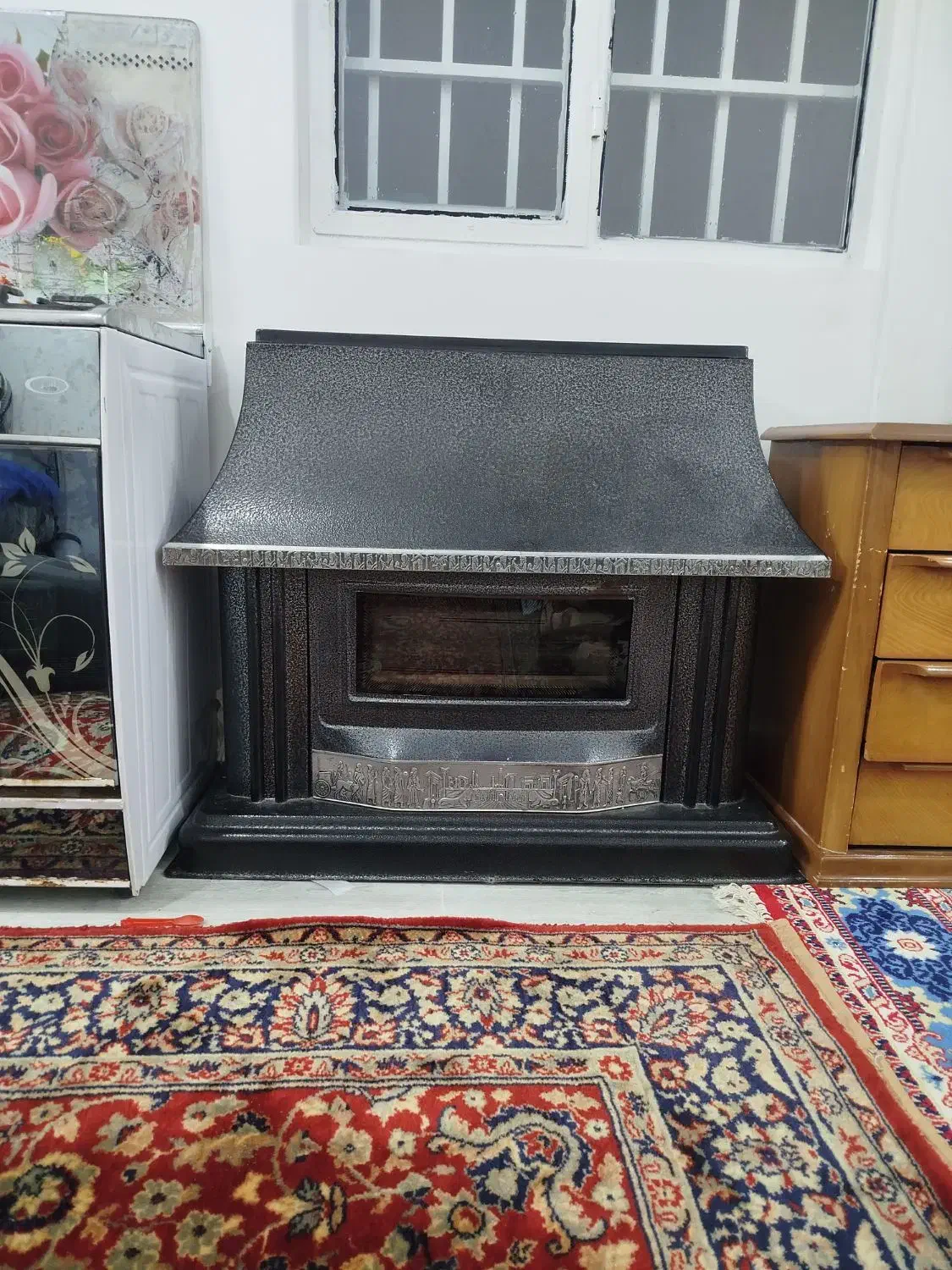 بخاری شومینه ای|بخاری، هیتر، شومینه|نوبران, |دیوار