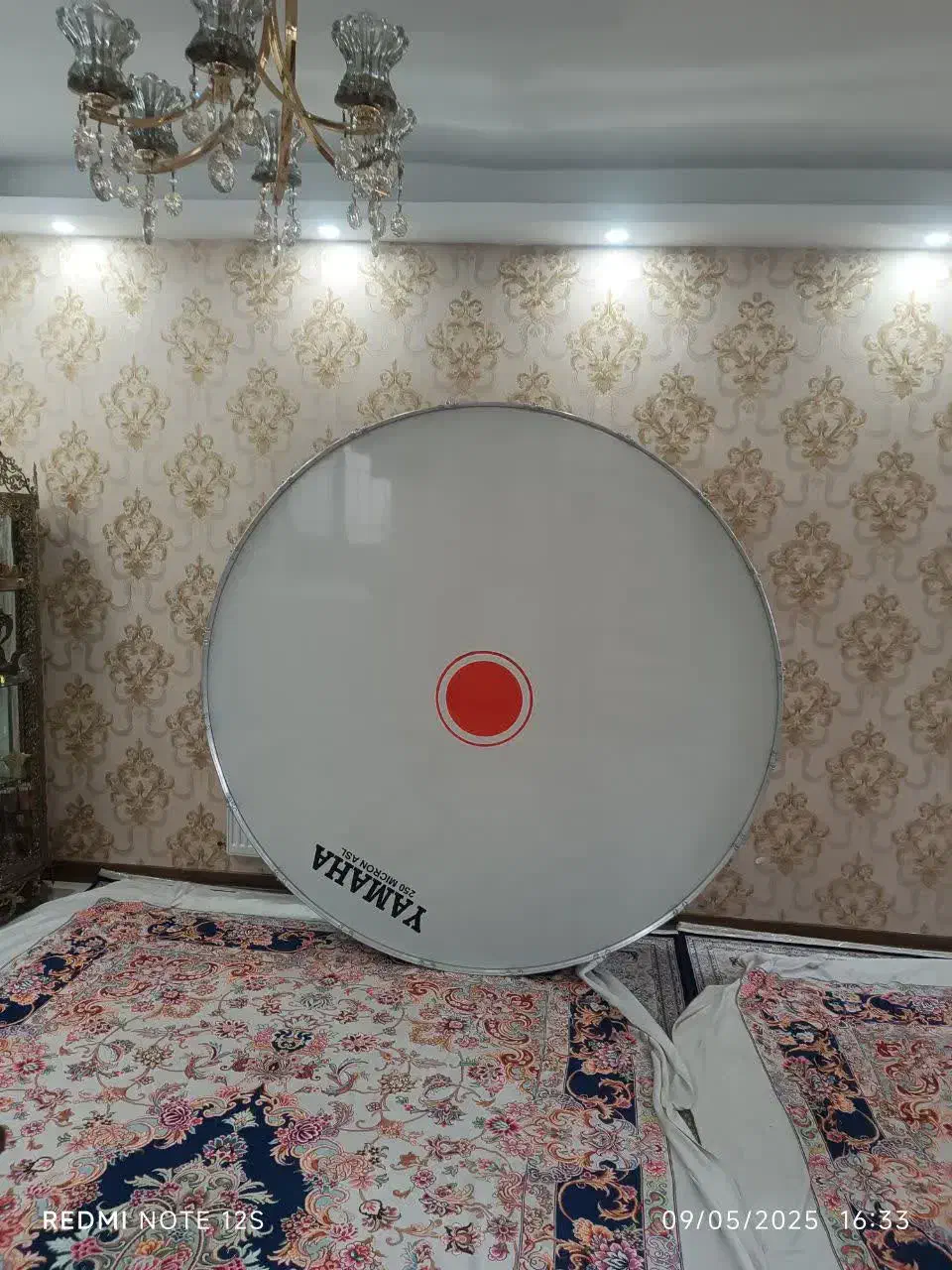 طبل 2 متری محرم علامت استیل تبل|درام و پرکاشن|شهریار, اسکمان|دیوار