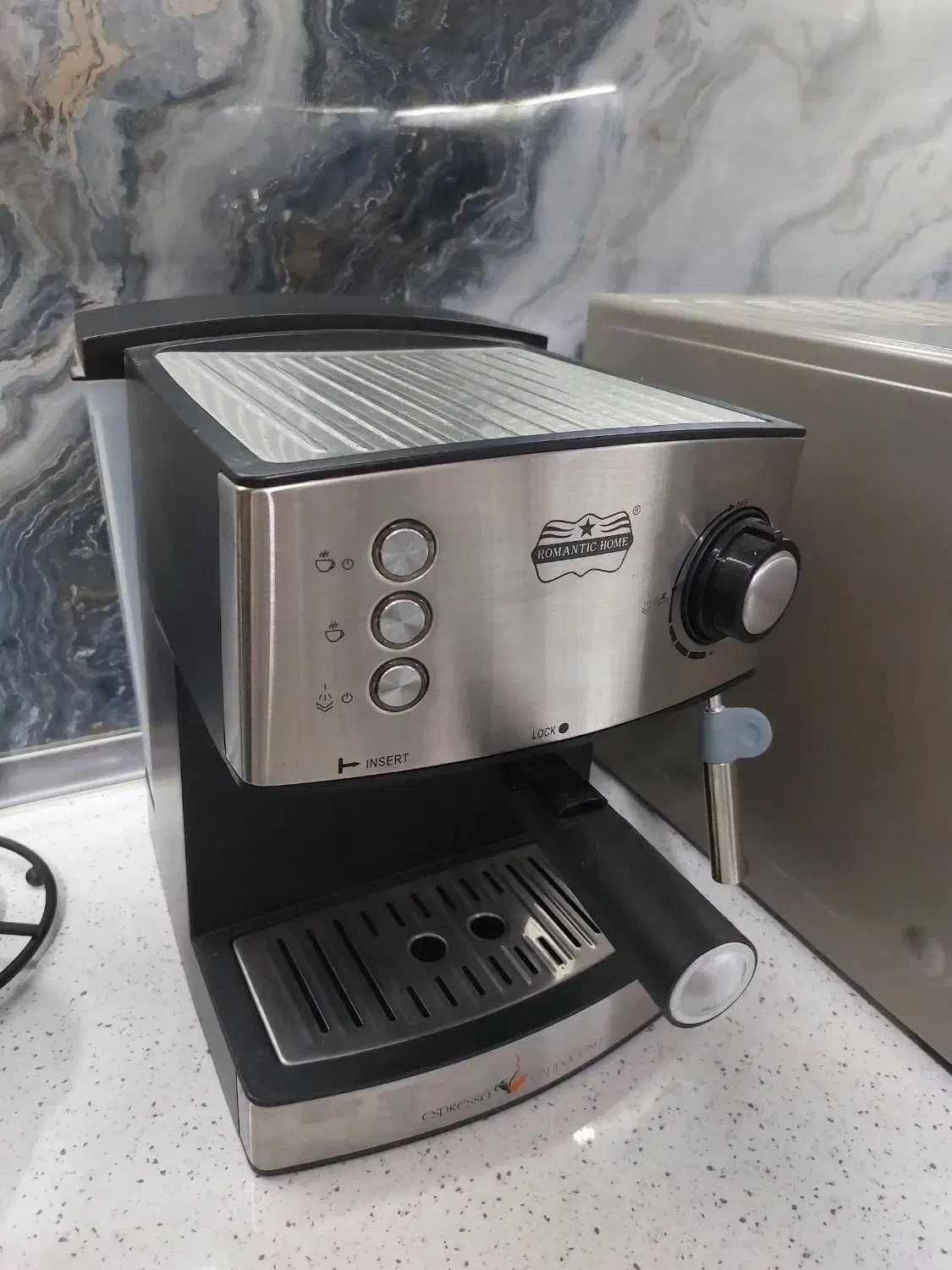 اسپرسو ساز رمانتیک هوم ..نو ..فقط ۲بار استفاده شده|سماور، چای‌ساز، قهوه‌ساز|مشهد, امیریه|دیوار