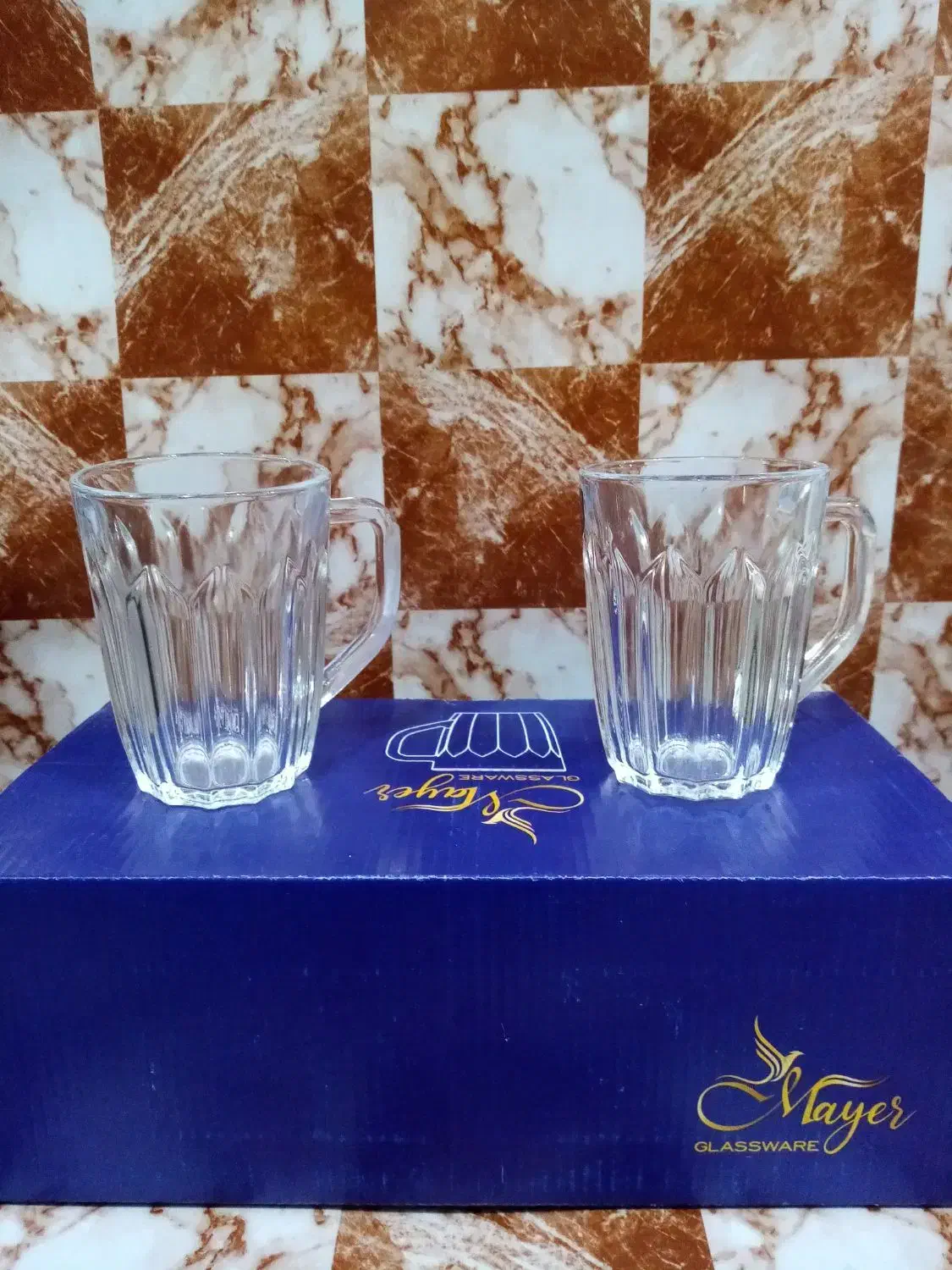 لیوان شیشه ای دسته دار مدل امیلا|ظروف سرو و پذیرایی|نجف‌آباد, ریاضی|دیوار