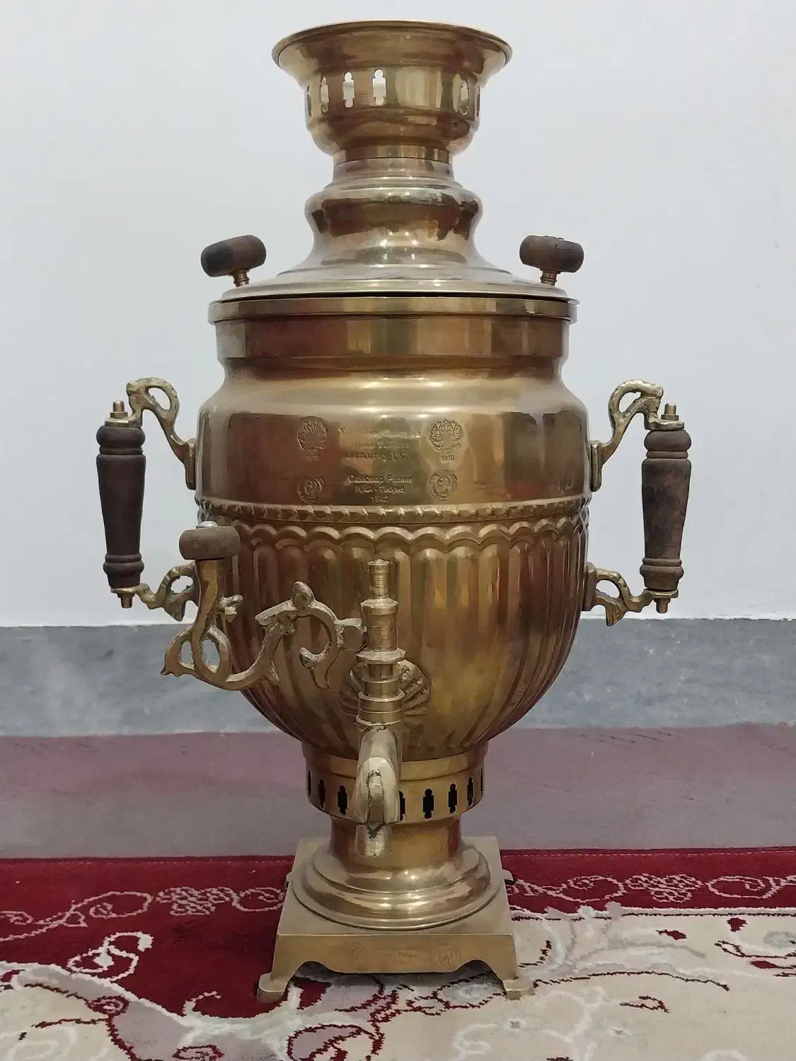 سماور ذغالی|سماور، چای‌ساز، قهوه‌ساز|آران و بیدگل, |دیوار