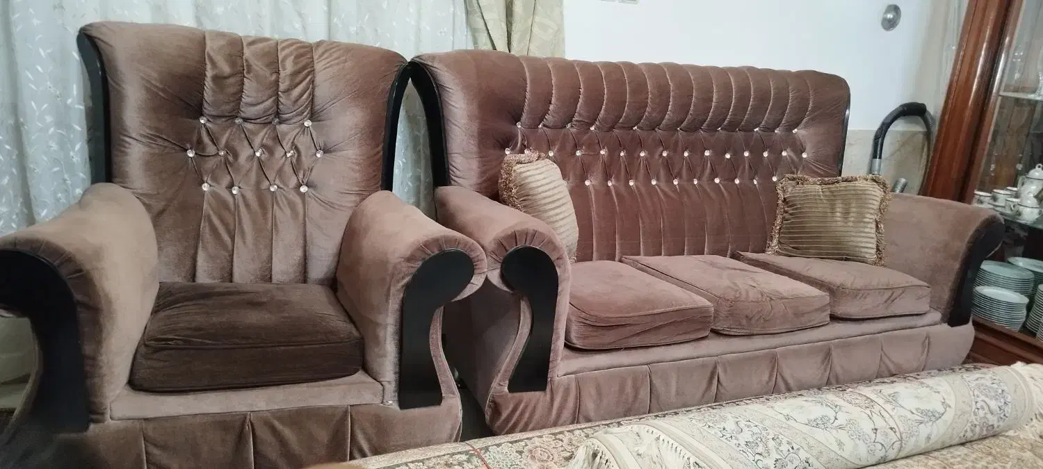 مبلمان راحتی ۷نفره|مبلمان خانگی و میز عسلی|بجنورد, |دیوار