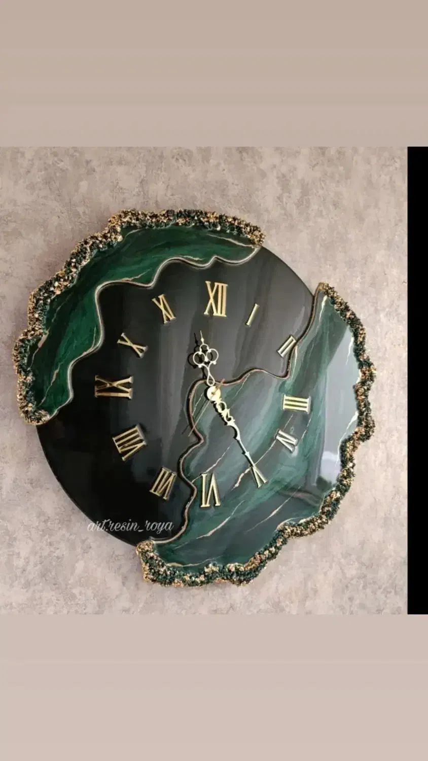 ساعت های خاص رزینی با هر طرح رنگ|ساعت دیواری و تزئینی|کمیجان, |دیوار