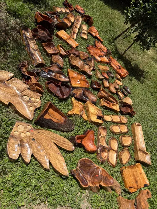 کارگاه تولیدی محصولات چوبی|ظروف سرو و پذیرایی|چمستان, |دیوار