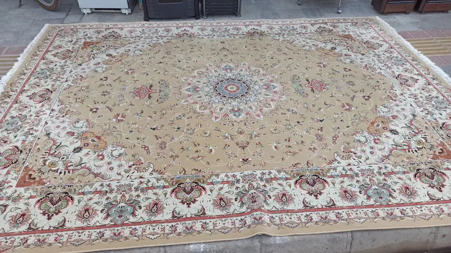 ۳ عدد فرش ۱۲ متری|فرش|کاشمر, |دیوار