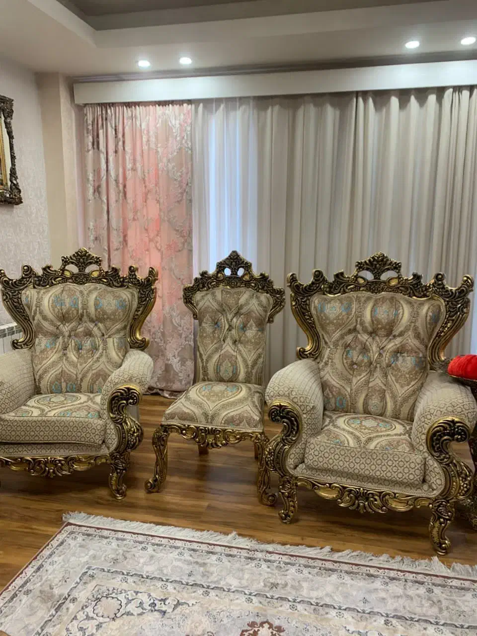 مبل سلطنتی ۹ نفره|مبلمان خانگی و میز عسلی|آمل, |دیوار