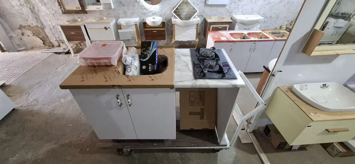 کابینت بالکن تراس مطبخ پک گاز و زیر سینک آرشام H2O|مصالح و تجهیزات ساختمان|کرج, کمال‌شهر|دیوار