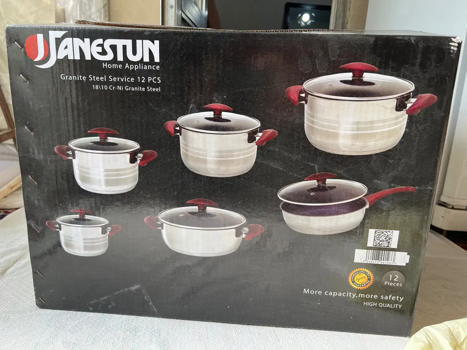 سرویس قابلمه استیل ۱۲پارچه جانستون|ظروف پختوپز|تهران, علم و صنعت|دیوار