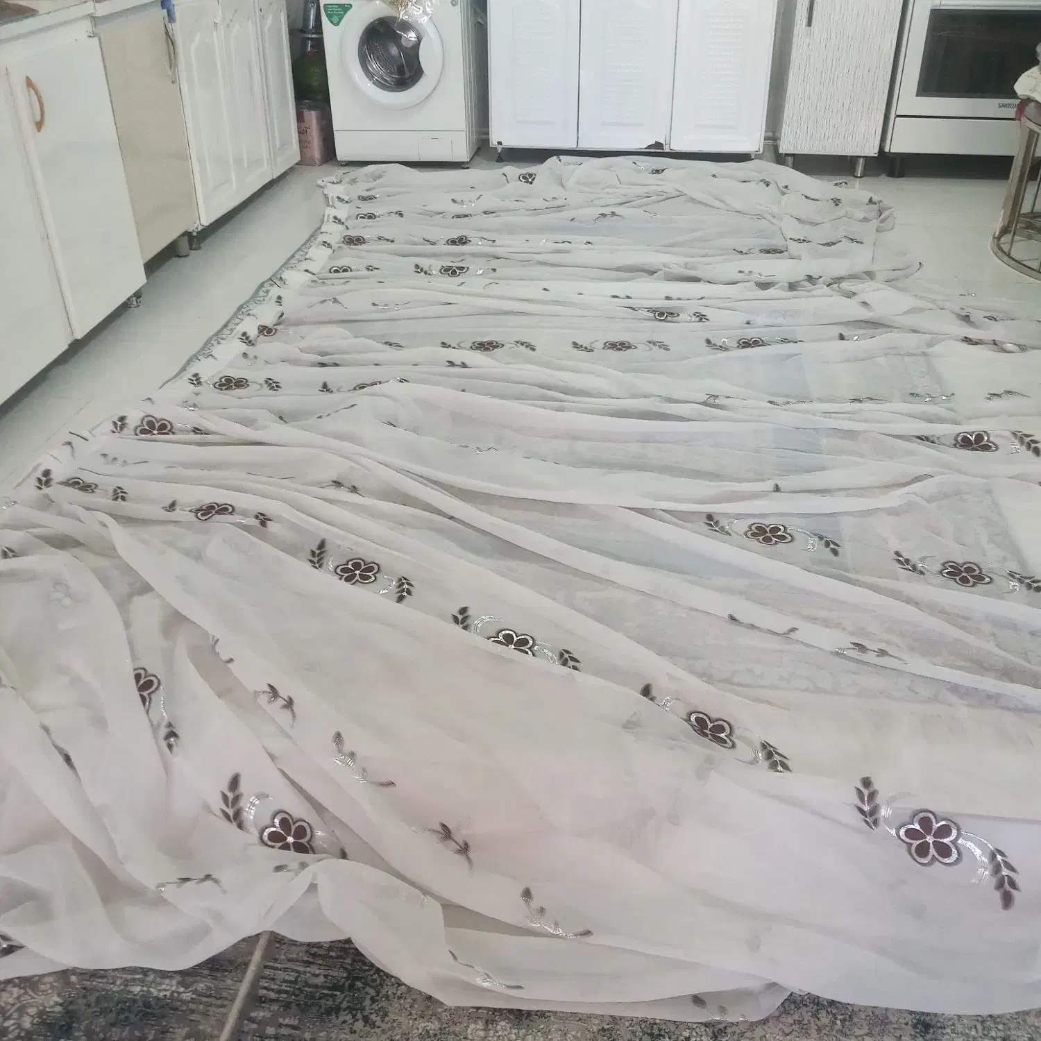 پرده درجه یک ۳ در۴|پرده، رانر، رومیزی|الشتر, |دیوار