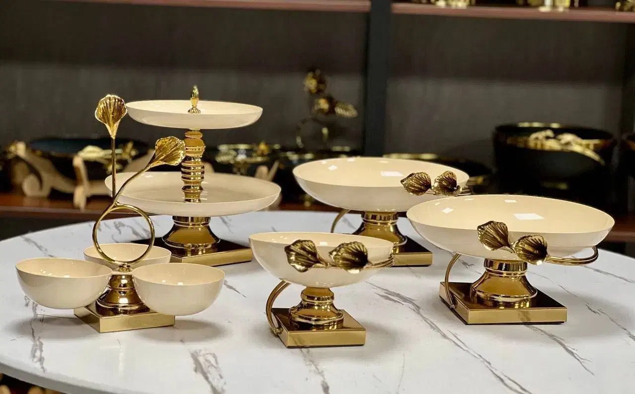 سرویس ۵پارچه لیلیوم رنگی|ظروف سرو و پذیرایی|تبریز, |دیوار