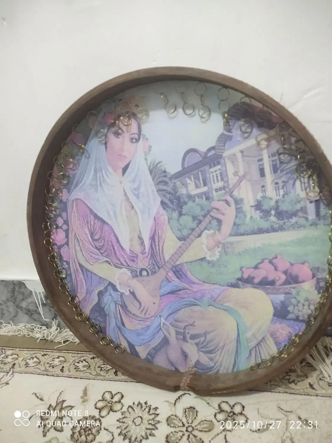 دف مینیاتوری|سازهای سنتی|خرم‌آباد, |دیوار