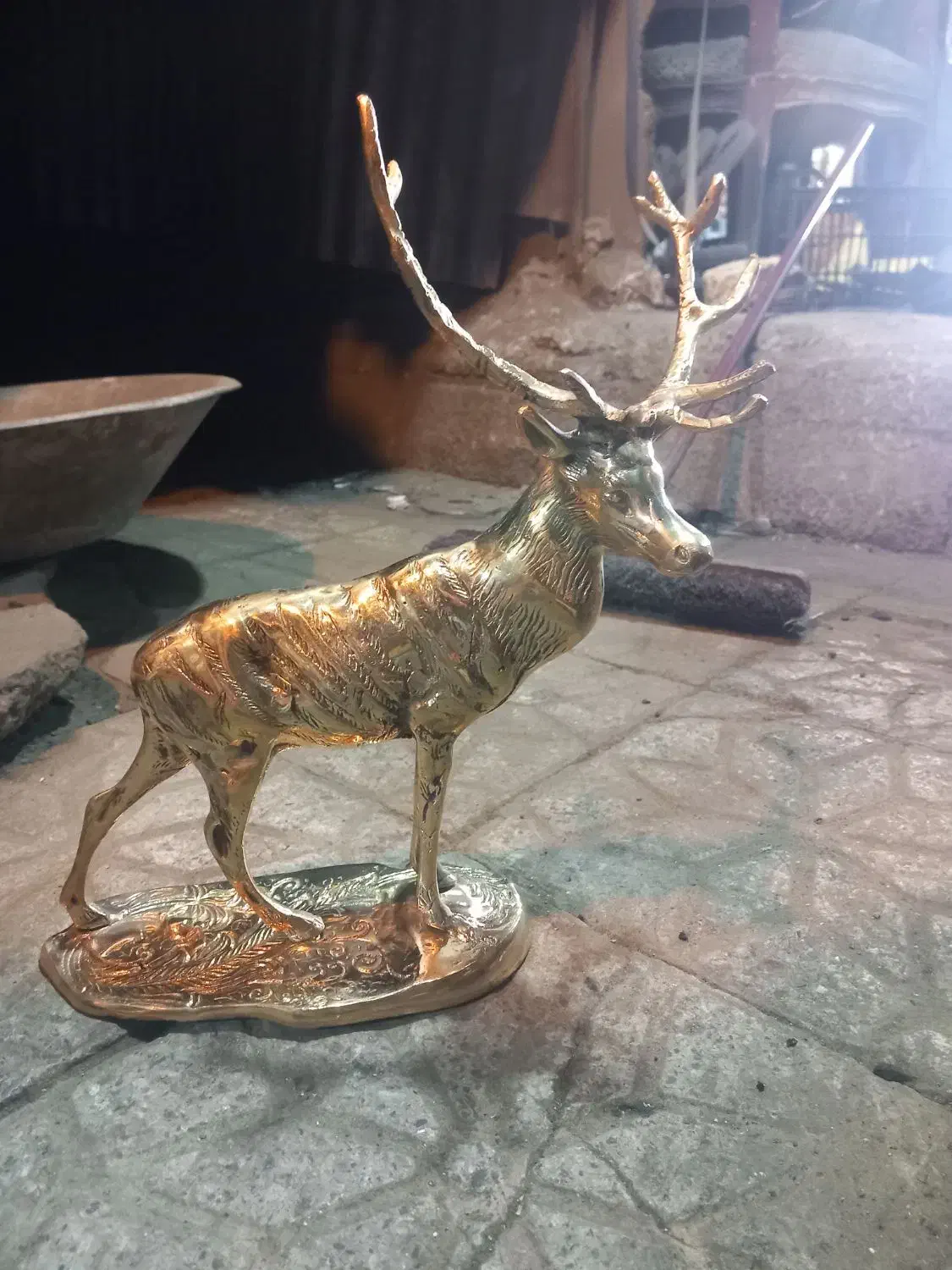 گوزن بزرگ برنزی|مجسمه، تندیس، ماکت|تبریز, |دیوار