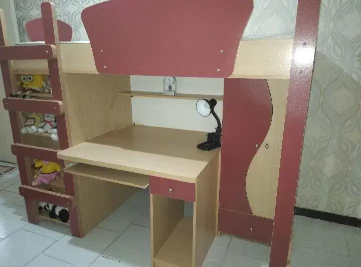 تخت دوطبقه کودک ونوجوان|تخت و سرویس خواب|فردیس, شهرک اسکویی|دیوار