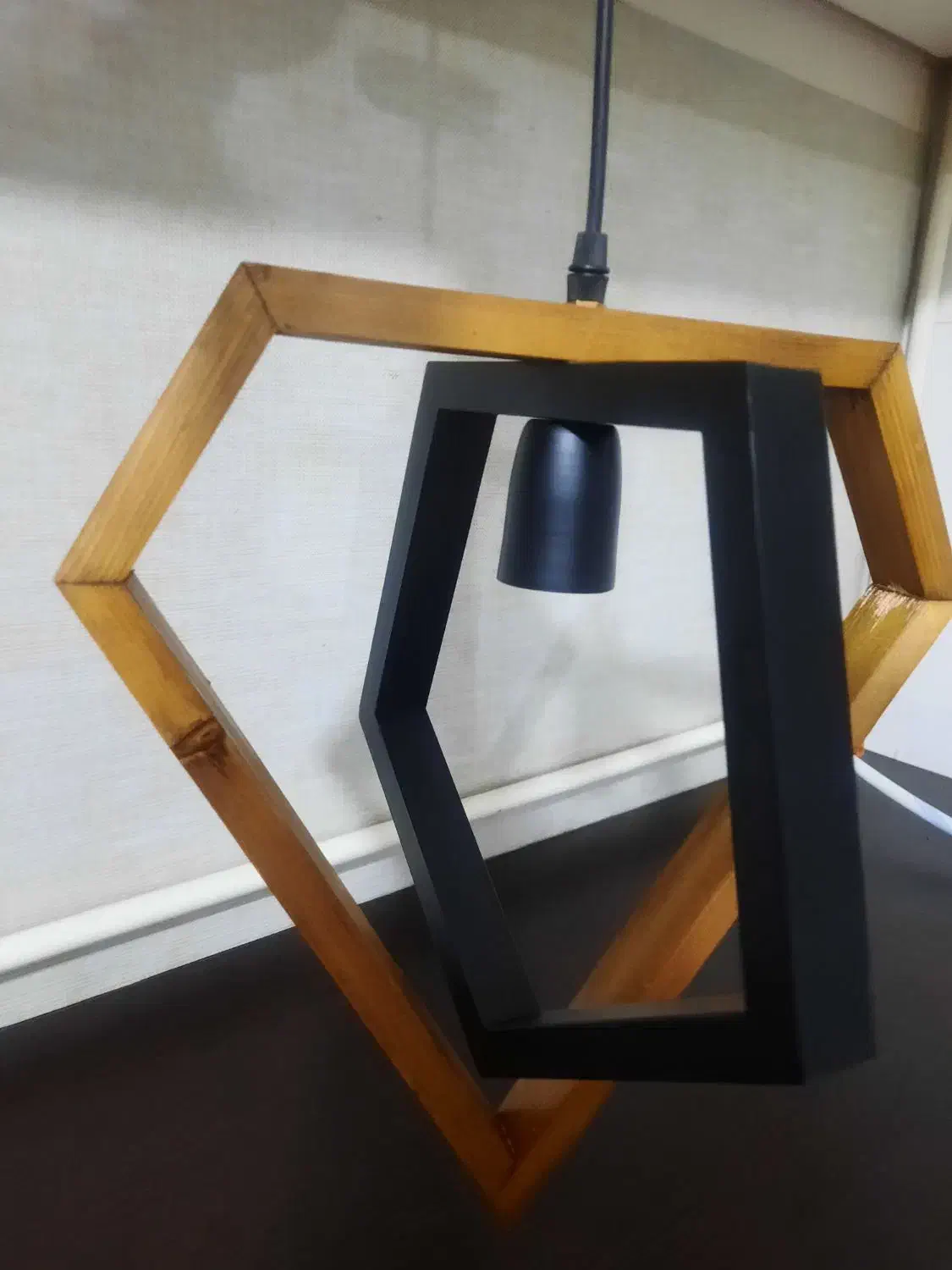 لوستر چوبی|لوستر و چراغ آویز|خرم‌آباد, |دیوار