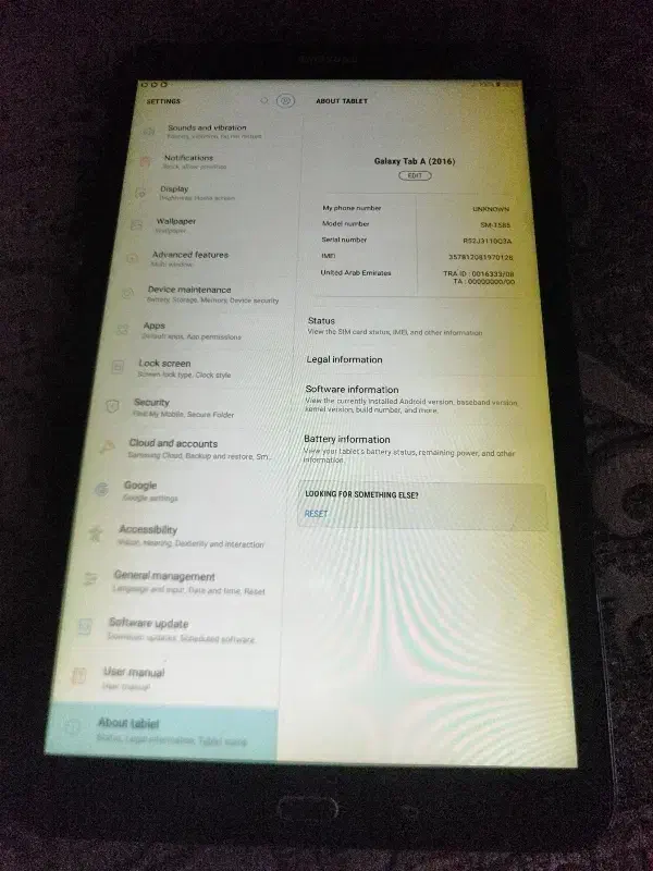 tab a 2016|تبلت|کرج, فاز ۳ گوهردشت|دیوار