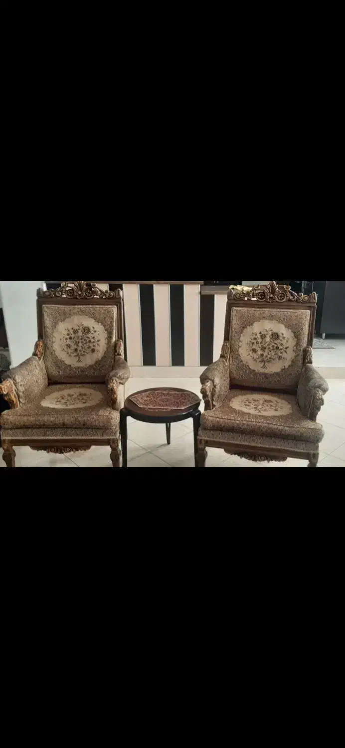 مبلمان سلطنتی چوب راش|مبلمان خانگی و میز عسلی|سمنان, |دیوار